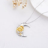 Sterling Silver Heart Bee Dragonfly Butterfly Hummingbird Sunflower Animal Pendant Necklace  Gifts for Christmas