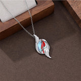 Sterling Silver Dove Hummingbird Red Cardinal Pendant Necklace