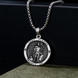 Sterling Silver St Michael St Benedict St Anthony St Jude Medal Pendant Necklace