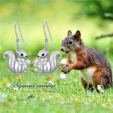 Sterling Silver Highland Cow Squirrel Cat Frog Dangle Earrings