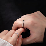 Copper Cubic Zirconia  Butterfly Adjustable Couple Rings