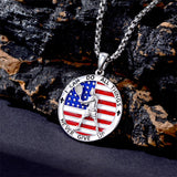 Sterling Silver American Flag Baseball  Basketball Boxing Football Golf Sports Pendant Necklace