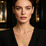 14K Gold Plated Patron Saint Necklace Saint Medal Catholic Amulet Jewelry