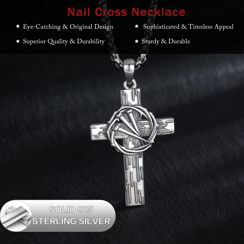 14K Gold Plated Cross Pendant Necklace Protection Jewelry Religious Gift