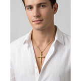 14K Gold Plated Cross Pendant necklace