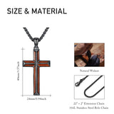 14K Gold Plated Cross Pendant Necklace Protection Jewelry Religious Gift