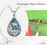 Dragonfly  Necklace 925 Sterling Silver Pendant Necklace Jewelry Gifts for Women Mother Sister Friends