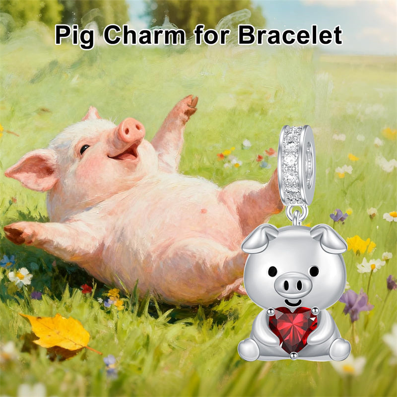 Sterling Silver Cubic Zircon Koala Pig Butterfly Scorpion Dragonfly Bead Charms