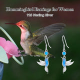 Sterling Silver Turquoise Owl Dragonfly Butterfly Hummingbird Dangle Earrings