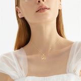 14K Gold Mountain Pendant Necklace