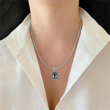 Sterling Silver Constellation Celestial Pendant Necklace