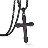14K Gold Plated Wooden Cross Necklace  Christian Jewelry Gifts for Men