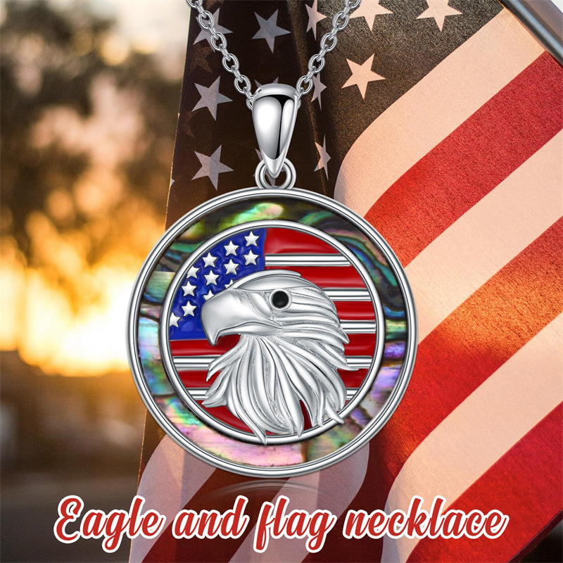 Sterling Silver Bald Eagle Dove Koi Fish Horse Pendant Necklace