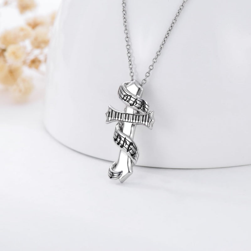 Sterling Silver Cross Pendant Necklace Christian Religious Jewelry Gifts for Anniversary