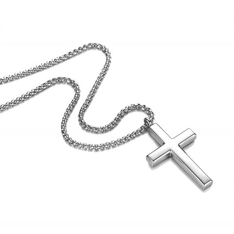 Stainless Steel Cross Pendant Necklace