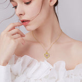 14K Gold Plated Heart Birthstone Rose Mom Butterfly Pendant Necklace for Women
