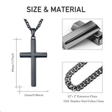 14K Gold Plated Cross Pendant Necklace Protection Jewelry Religious Gift