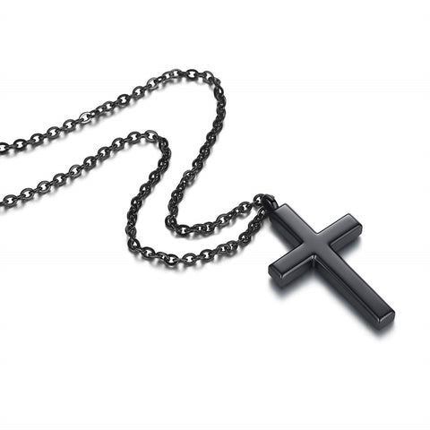 Stainless Steel Cross Pendant Necklace