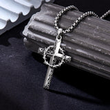 Sterling Silver Cross Pendant Necklace Christian Religious Jewelry Gifts for Anniversary