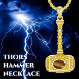 Sterling Silver Thors Hammer Urn Necklace for Ashes
