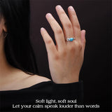 Sterling Silver Turquoise Adjustable  Rings for Women