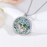 Sterling Silver Tree of Life Necklace Mother Daughter Mother Son Pendant Necklace Gift for Mother's Day Christmas
