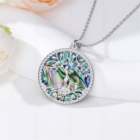 Sterling Silver Tree of Life Necklace Mother Daughter Mother Son Pendant Necklace Gift for Mother's Day Christmas