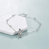 Sterling Silver Dragonfly Single Layer Anklet