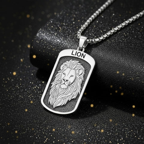 Sterling Silver Tiger Eagle Lion Dragon Phoenix Necklace for Men Animal Jewelry Gifts for Chrismas Birthday
