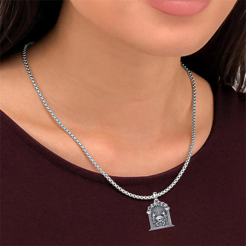 Sterling Silver Constellation Celestial Pendant Necklace