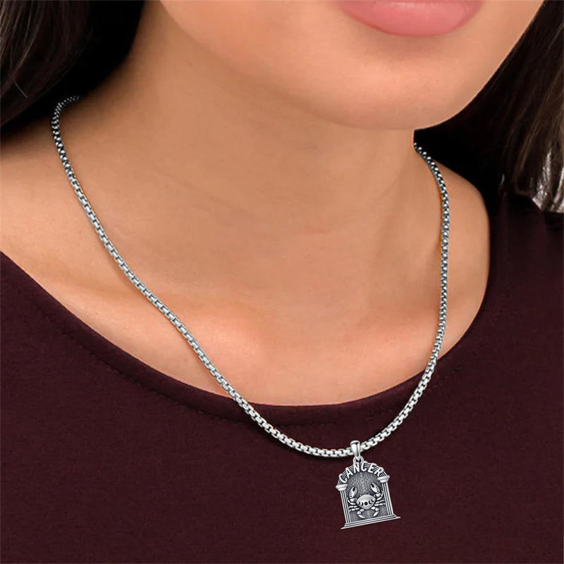 Sterling Silver Constellation Celestial Pendant Necklace