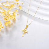 14K Gold Plated Cross Necklaces for Women Faith Jewelry for  Anniversary Christmas Birthday Mother's Day
