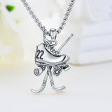 Sterling Silver Hockey Basketball Baseball Soccer Football Sports Pendant Necklace