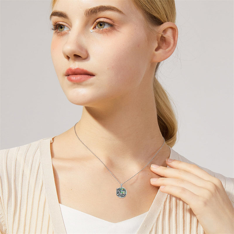 Sterling Silver Blue Jay Eagle Phoenix Owl Pendant Necklace for Women