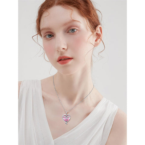 Sterling Silver Birthstone RN Medical Caduceus Pendant Necklace