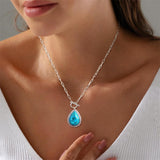 Sterling SilverTurquoise Red Coral Lapis Lazuli Malachite Paperclip Chain Necklace