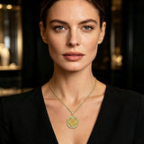 14K Gold Plated Patron Saint Necklace Saint Medal Catholic Amulet Jewelry