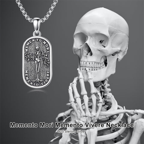 Sterling Silver Memento Mori Tree of Life Anubis Pendant Viking Amulet   Protection Pendant Necklace Egyptian Jewelry