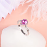 925 Sterling Silver Teardrop Urn Rings Hold Loved Ones Ashes Cz Cremation Memorial Ring Keepsake Jewelry for Women