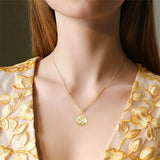 14K Gold Moissanite Dolphin Pendant Necklace