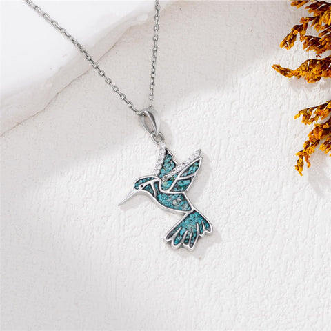 Sterling Silver Dove Hummingbird Red Cardinal Pendant Necklace