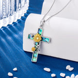 Sterling Silver Cross Pendant Necklace Christian Religious Jewelry Gifts for Anniversary