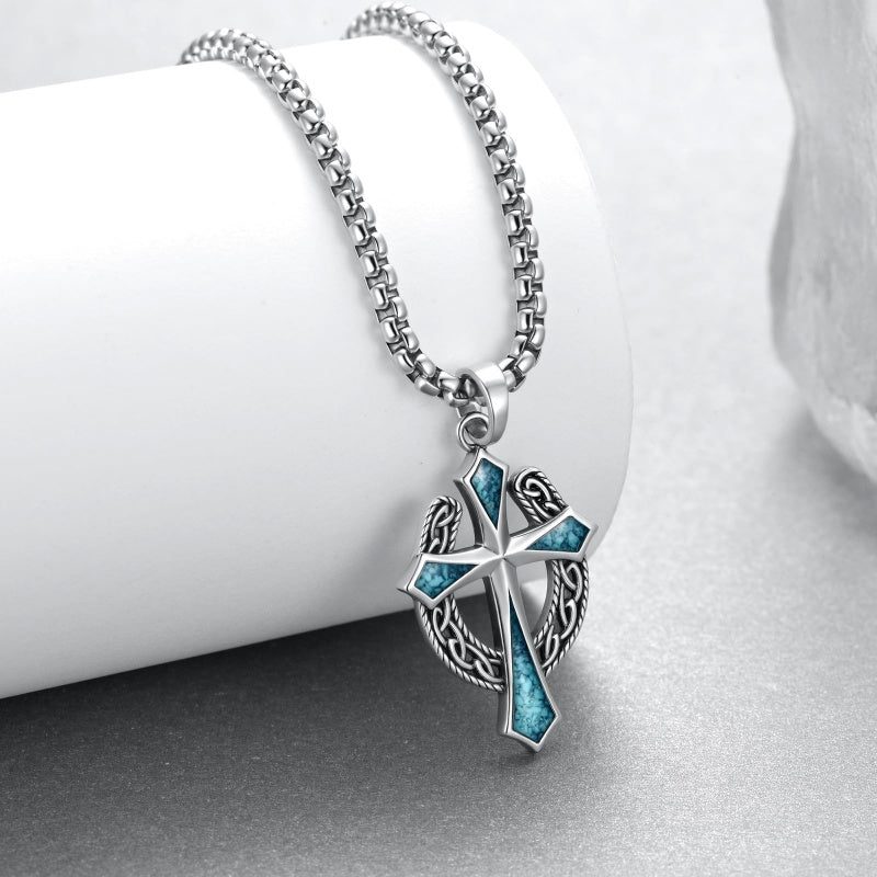 14K Gold Plated  Cross Necklace Religious Amulets Jewelry Gifts