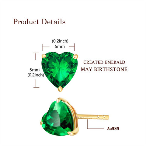 14k Gold 1.25cttw Genuine Natural Gemstone Stud Earrings