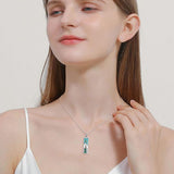 Mountain Necklace for Women  Silver Nature Necklace Jewelry Gift for Skiers, Hikers, Campers, Climbers and Nature Lovers