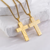 14K Gold Plated Bible Verse Basketball Cross Pendant Necklace for Men