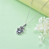 Sterling Silver Hamsa Tree of Life Viking Lion Butterfly Evil Eye Yin Yang Eye of Horus Pendant Necklace