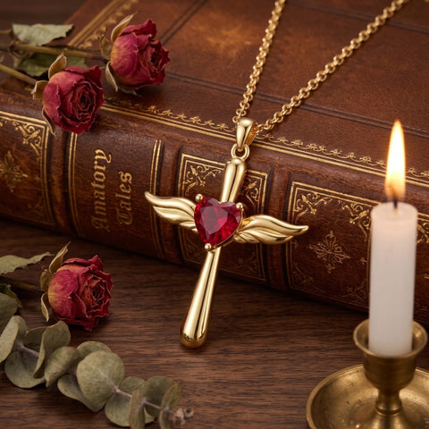 10K 14K 18K Gold Cross Pendant Necklace Religious Jewelry Gifts for Men and Women