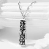 925 Sterling Silver  Bar Dragonfly  Butterfly Urn Necklaces for Ashes