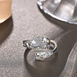 Sterling Silver Bald Eagle Spoon Animal Ring